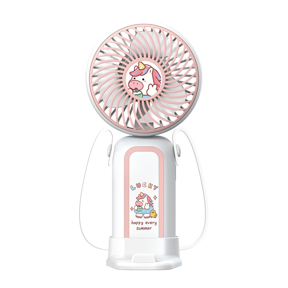 Harrow Portable Handheld Fan Cartoon Monkey Design Rechargeable USB Fan