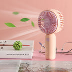 Portable Handheld Fan USB Rechargeable Lightweight Compact for Travel and Office
