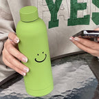 Stainless Steel Double-Walled Insulated Water Bottle Matte Powder Coating Leak-Proof Cap