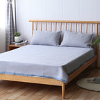 Bowlift Women's Checkered Cotton Bedding Set Gray High-Quality Breathable Cotton