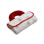 Brehn Women's Neck Support Pillow Ergonomic Microfiber with Colorful Fruity Design