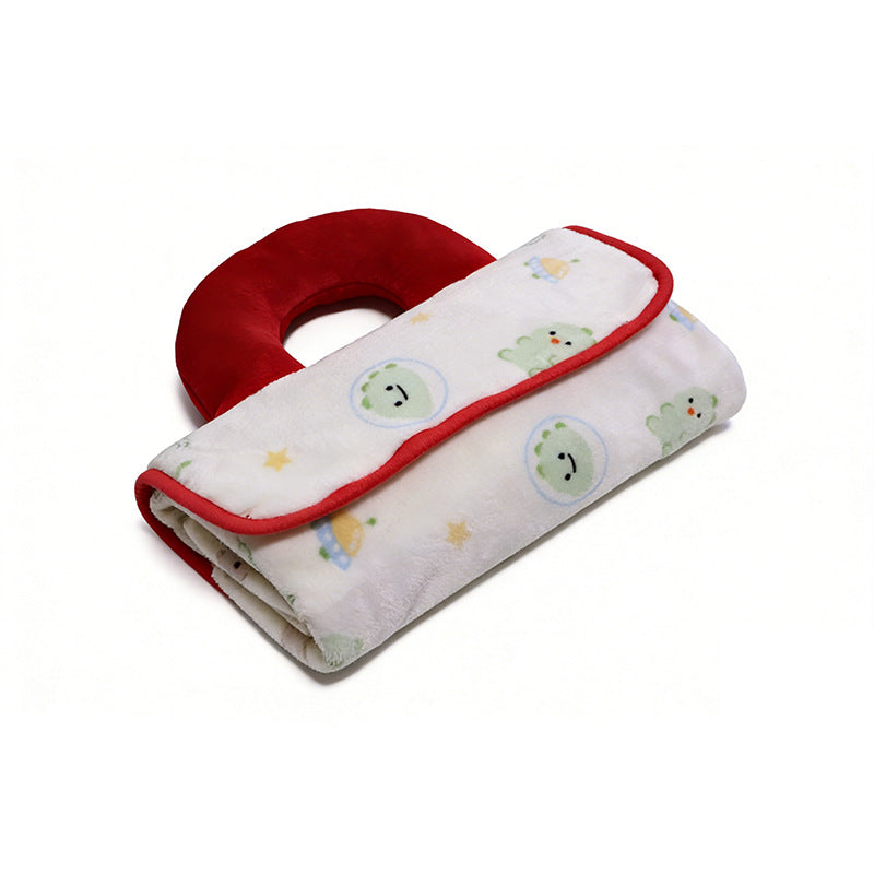 Brehn Women's Neck Support Pillow Ergonomic Microfiber with Colorful Fruity Design