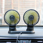 Harrow Dual-Head Adjustable Desk Fan Portable Quiet Personal Cooling Fan