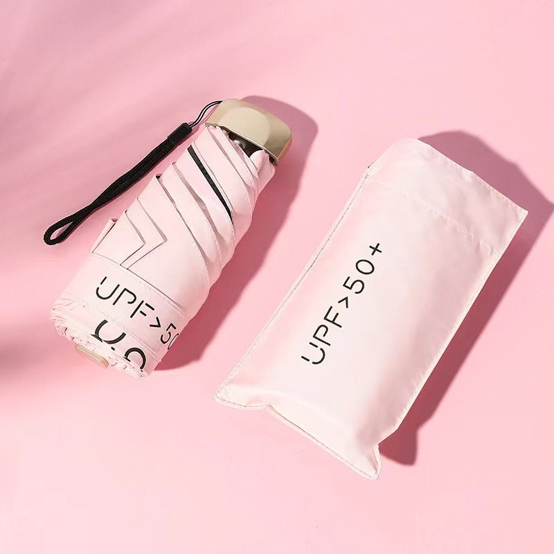 Women’s UV Protection Folding Umbrella with Wind-Resistant Frame and One-Touch Open Close Mechanism