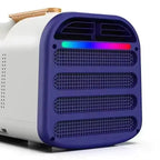 Personal Desktop Microclimate Cooler and Air Purifier with Bamboo Handle Compact Quiet