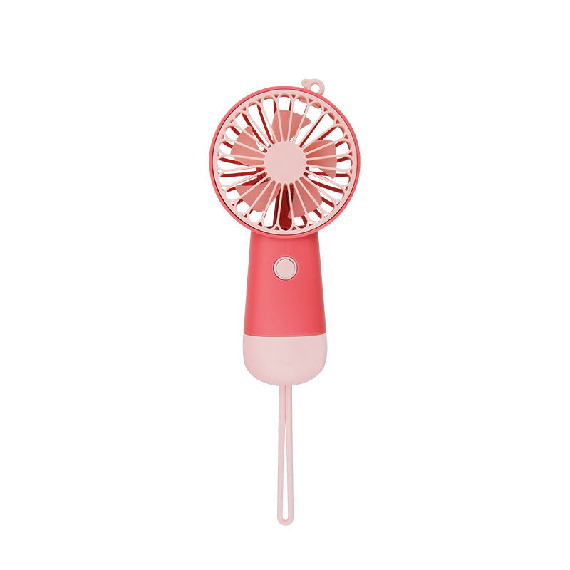 Portable USB Handheld Fan Lightweight Compact Rechargeable with Stepless Speed Control
