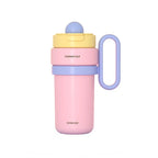 Ladies Insulated Water Bottle BPA-Free Plastic Leak-Proof Lid Ergonomic Handle Multi-Functional