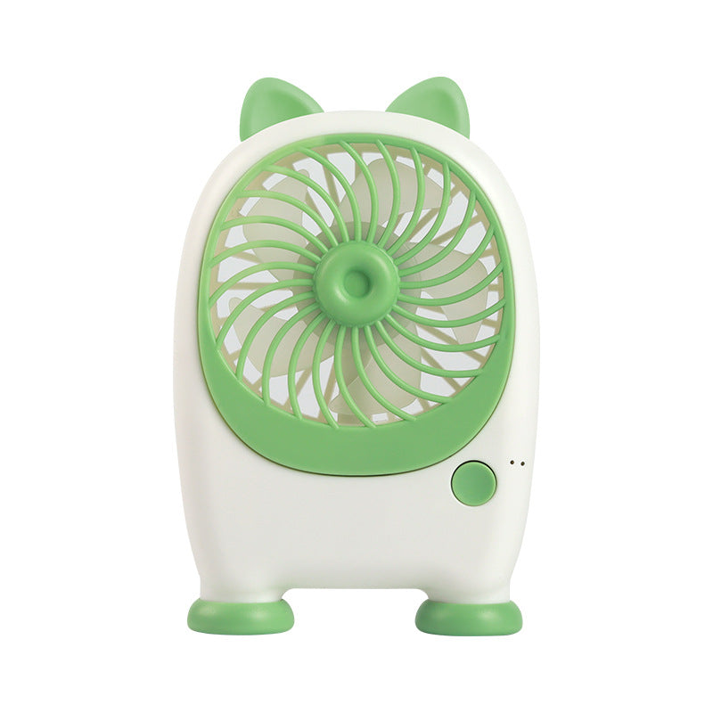 Portable Handheld Fan Rabbit Design USB Rechargeable Adjustable Speeds Lightweight for Women