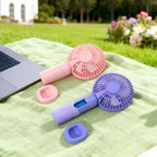 Portable Mini Fan with Flexible Tilt and USB Rechargeable Battery Lightweight Personal Cooling Fan
