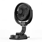 Dual-Head Adjustable Dashboard Fan Unisex Portable Car Air Circulator with Adjustable Speed Settings