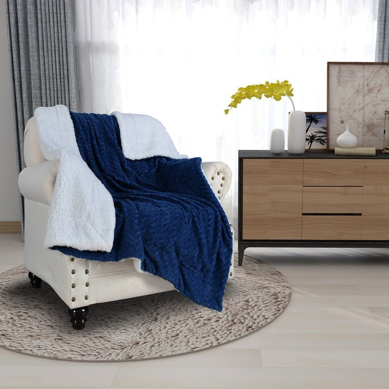 Thermal Insulating Blanket Soft Hypoallergenic Microfiber Fleece Cozy Throw
