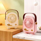 Portable USB Desk Fan With Ergonomic Design Quiet Operation Compact Table Fan