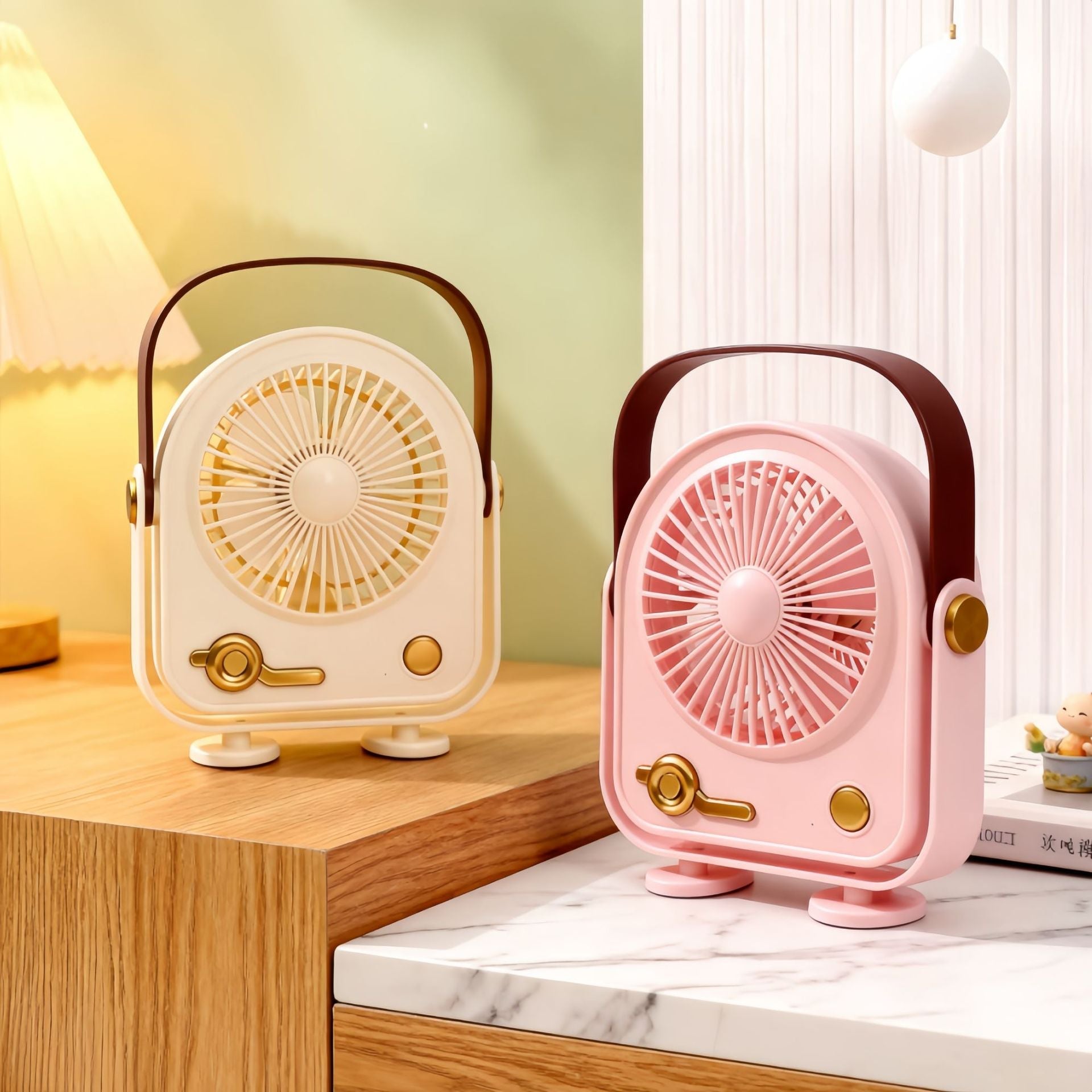 Portable USB Desk Fan With Ergonomic Design Quiet Operation Compact Table Fan