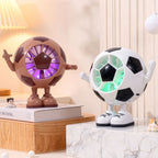 Portable USB Mini Fan Soccer Ball Design Lightweight Quiet Rechargeable Personal Cooler