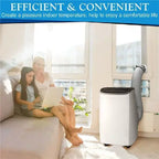 Insulated Portable Air Conditioner Exhaust Hose Extension with Snap Clips and Protective Cover