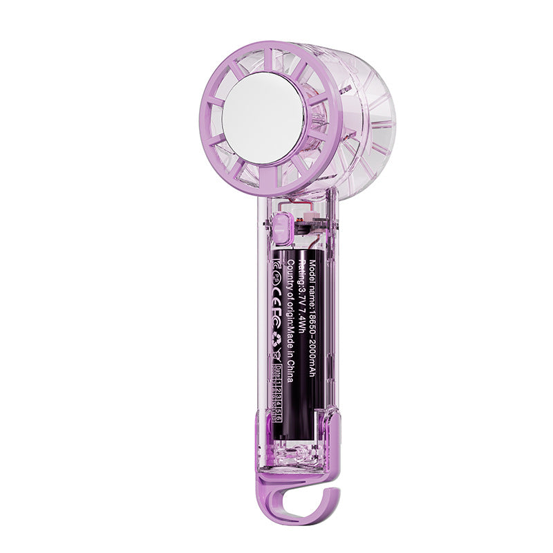 Compact Rechargeable Handheld Fan Portable Personal Cooling Device USB Charging Lightweight