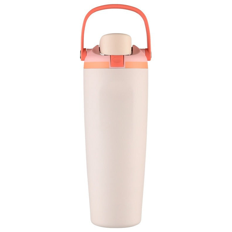 Stainless Steel Vacuum Insulated Water Bottle Double-Walled Leak-Proof with Carry Handle