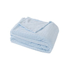 Soft Plush Blanket for Women with Detailed Ribbed Texture Cozy Warm Throw Blanket