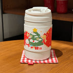 Women's Insulated Coffee Mug 350ml Spill-Proof Lid Hot and Cold Drink Tumbler