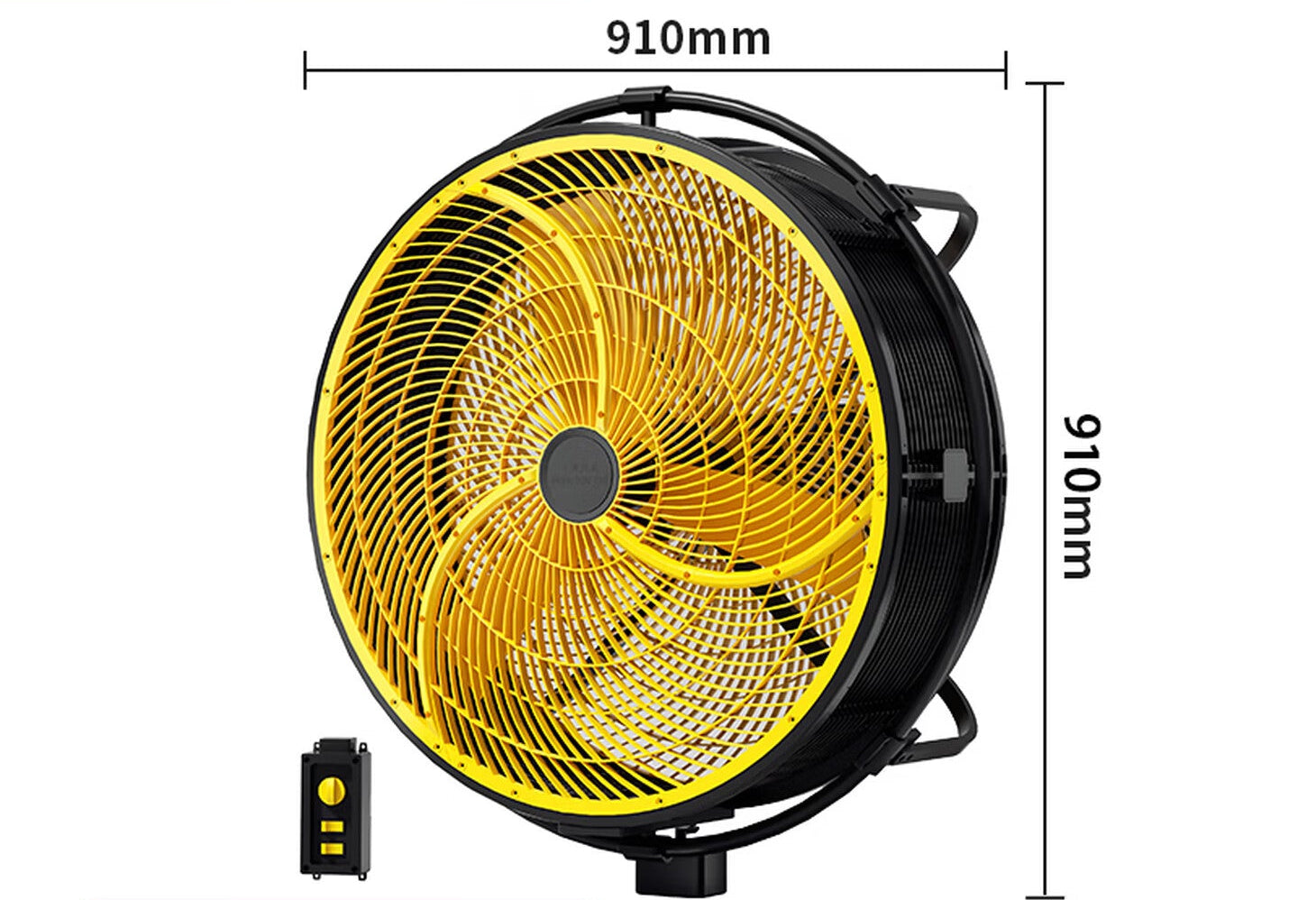 Industrial Wall Fan 350W Remote Control 750mm Large Diameter for Workshop Warehouse