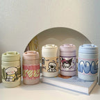 Insulated Water Bottle with Cute Animal Design Lightweight Spill-Proof Flip Lid