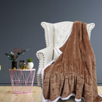 Women's Plush Blanket Double Fleece Soft Cozy Throw for Couch and Bed