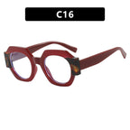 Ladies Hexagonal Sunglasses UV Protection Lightweight Fashionable Frame