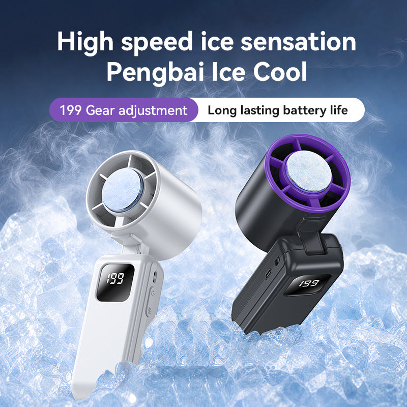Portable Mini Air Cooler with LED Display and Adjustable Wind Speeds