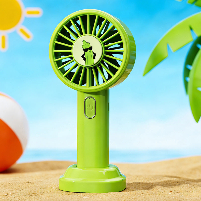 Portable USB Rechargeable Hand Fan Lightweight Compact with Fun Design for Women