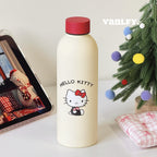 Insulated Stainless Steel Drink Bottle with Hello Kitty Design Ladies Flip-Top Leakproof