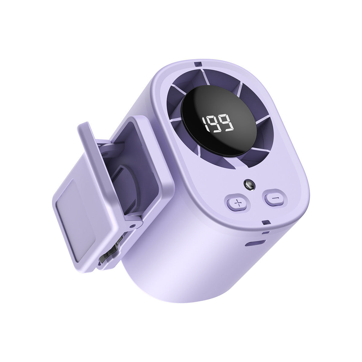 Harrow Portable Mini Fan with Digital Display Compact Lightweight Personal Cooling Fan