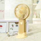 Portable Mini Fan with Flexible Mount USB Connection Compact Personal Cooling for Women