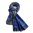 Ladies Scarf Soft Fleece Blend Warm Elegant Geometric Pattern Wrap