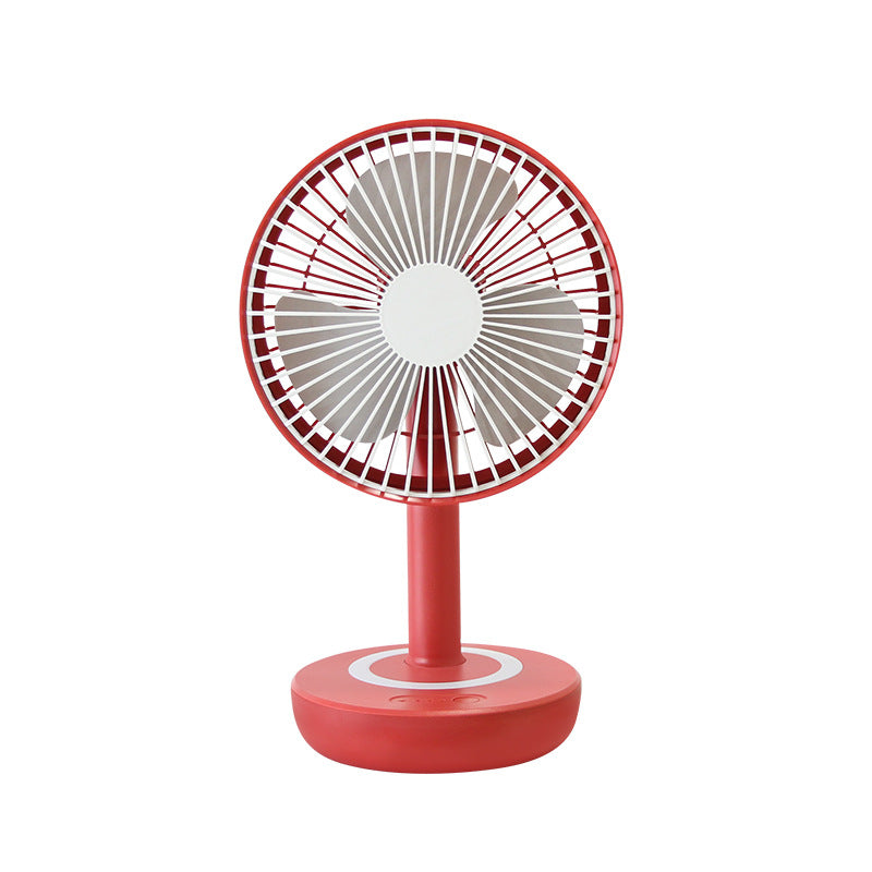 Portable USB Fan for Women with Floral Pattern Adjustable Speeds Quiet Operation