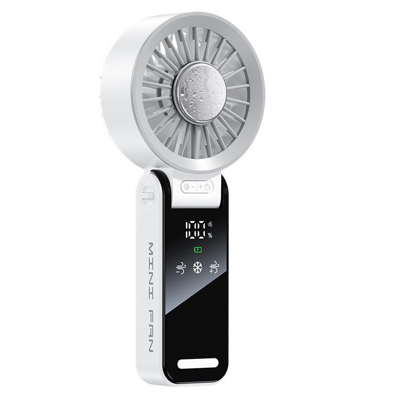 Handheld Portable Cooling Fan with Adjustable Speeds Rechargeable Battery and LED Display