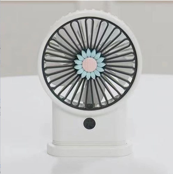 Women's Portable Fan Lightweight Personal Cooling Fan with Creative Flower Design