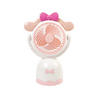 Portable Mini Handheld Fan with Playful Cat Design Lightweight Rechargeable Personal Cooling Fan