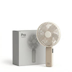 Compact Rechargeable Handheld Fan Portable Lightweight Personal Cooling Fan with Ergonomic Handle