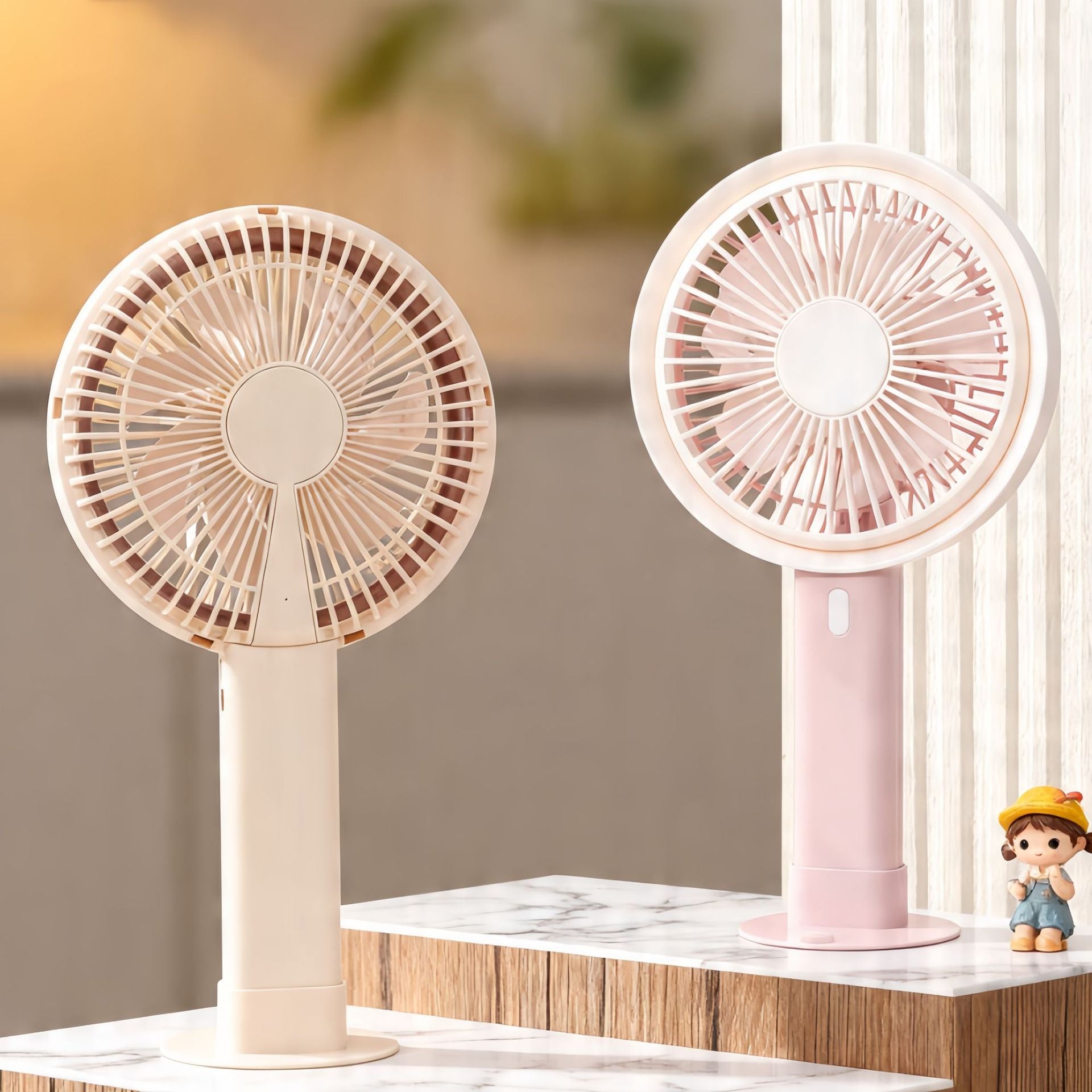 Portable Table Fan With USB Connection and Adjustable Tilt Quiet Compact Design