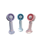 Portable Handheld Fan Rechargeable Battery Wireless 3 Speed Settings Lightweight Compact
