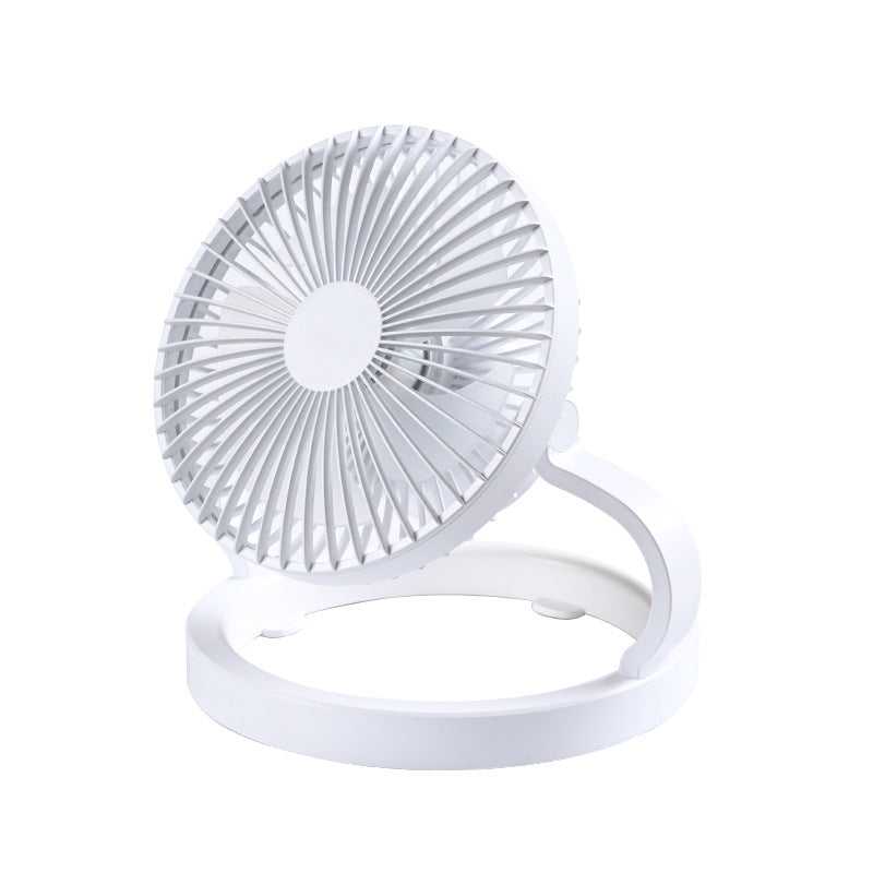 Rechargeable Table Fan Portable Foldable Stand Adjustable Angle Quiet DC Motor