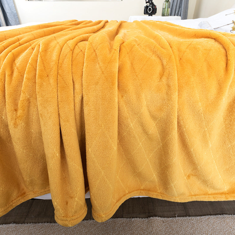 Brehn Women's Cozy Microfiber Blanket with Diamond Pattern Soft Lightweight Throw
