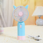 Portable Handheld Fan Lightweight Battery Operated Cute Bear Design for Women and Kids