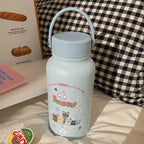 Women’s Insulated Stainless Steel Water Bottle with Cat Design Lightweight and Portable