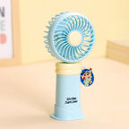 Portable Handheld Fan Rechargeable Character-Themed Compact Lightweight