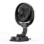 Car Air Vent Clip-On Cooling Fan Adjustable Portable Compact Design