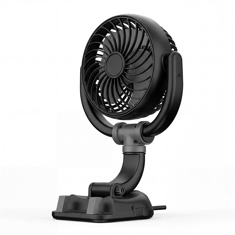 Car Air Vent Clip-On Cooling Fan Adjustable Portable Compact Design