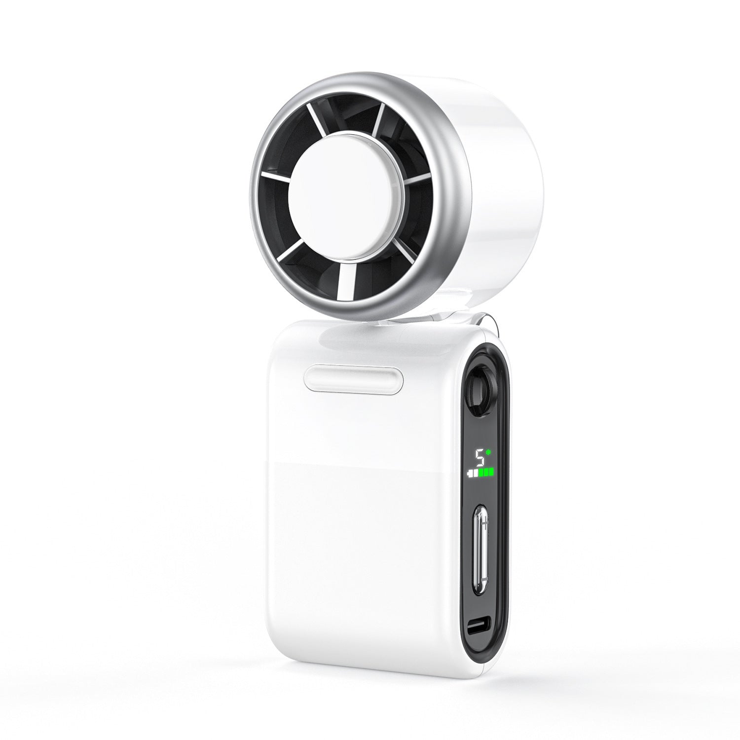 Compact Mini Air Circulator Portable Fan with LED Display and Adjustable Speed