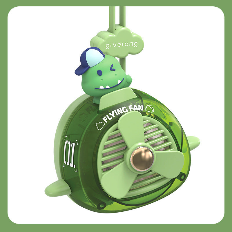 Portable Mini Fan USB Rechargeable Cute Animal Design Lightweight for Women and Kids