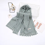 Ladies Scarf Houndstooth Pattern Soft Breathable Fabric Elegant Accessory